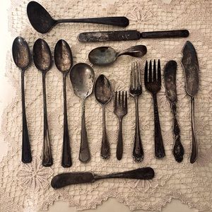 🍴Lot of 14 Antique Flatware Pieces🍴